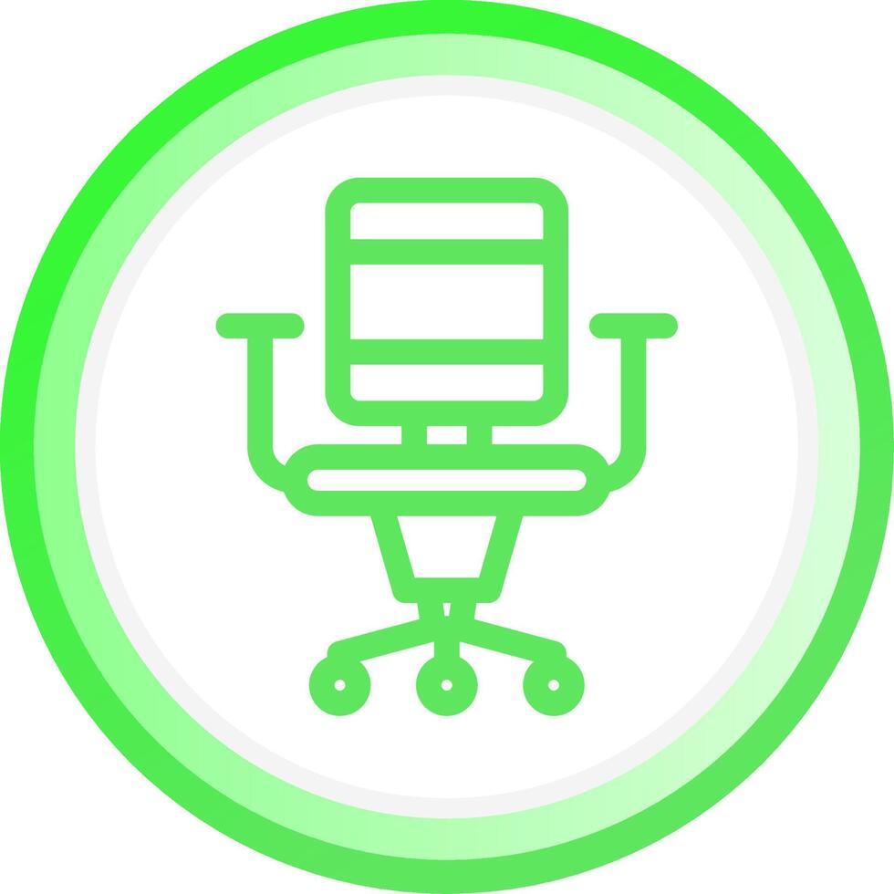 Office Chair Creative Icon Design vector