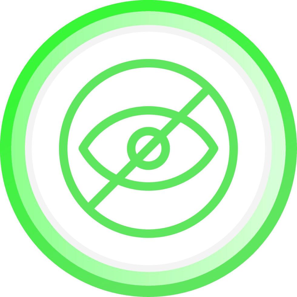 Blindness Creative Icon Design vector