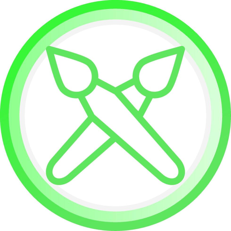 Brushes Creative Icon Design vector