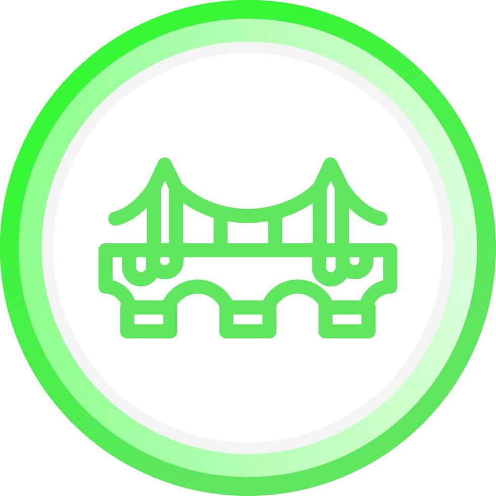 Bridge Creative Icon Design vector