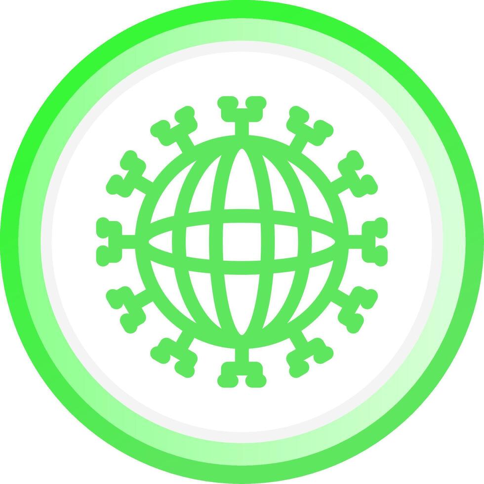 Global Network Creative Icon Design vector