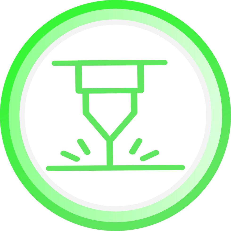 Water Cutting Machine Creative Icon Design vector