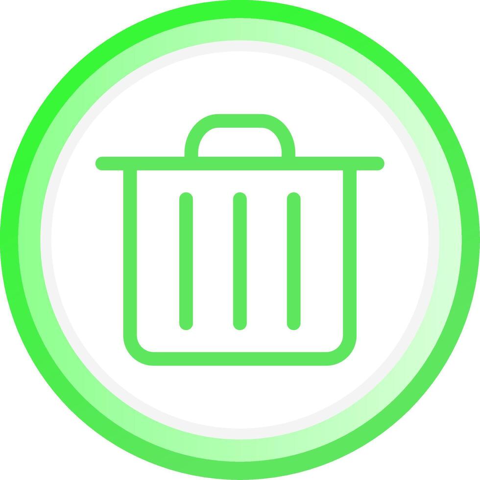 Trash Bin Creative Icon Design vector