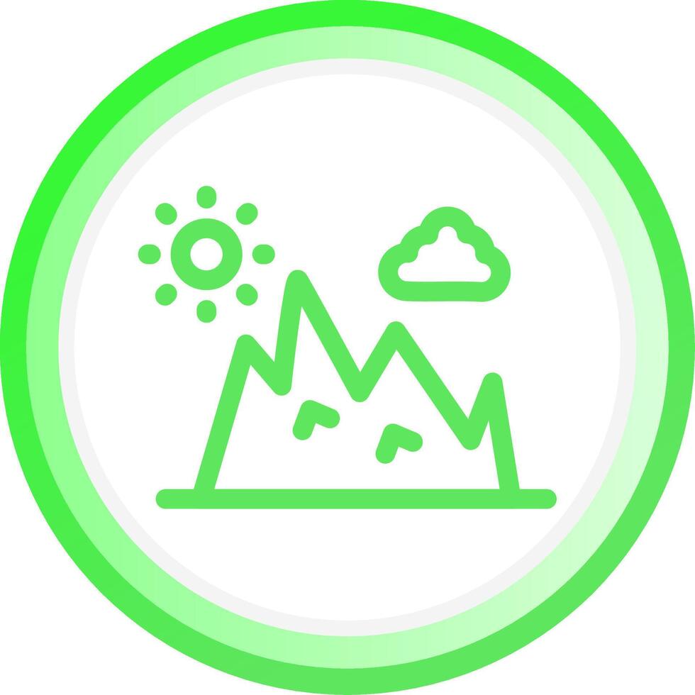 Mountain Creative Icon Design vector