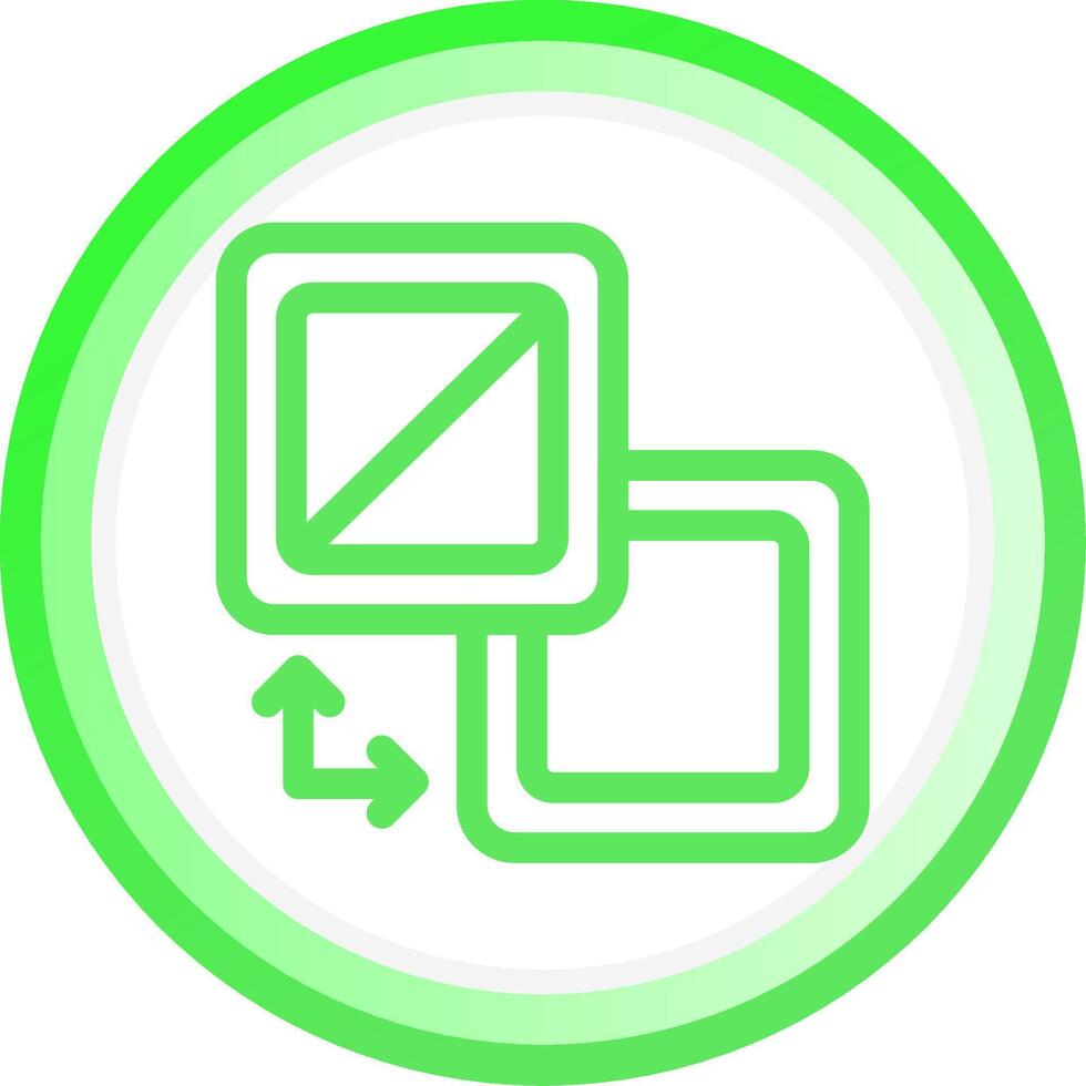 Fill And Stroke Creative Icon Design vector
