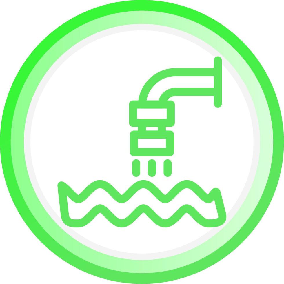 diseño de icono creativo de aguas residuales vector