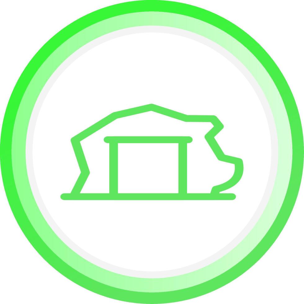 Mining Tunnel Creative Icon Design vector