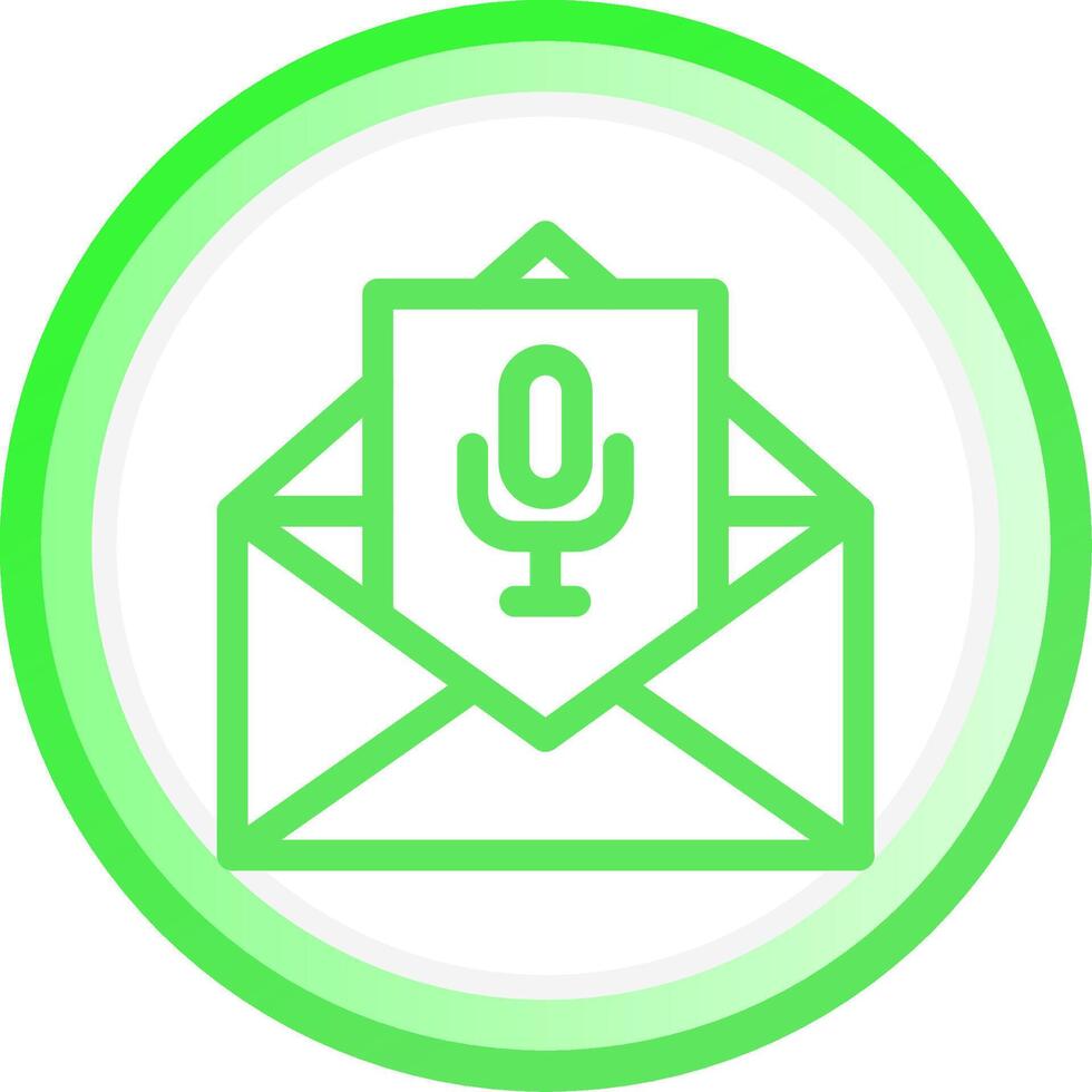 Voice Email Creative Icon Design vector