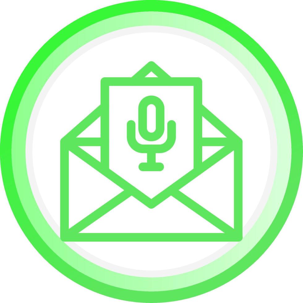 Voice Email Creative Icon Design vector