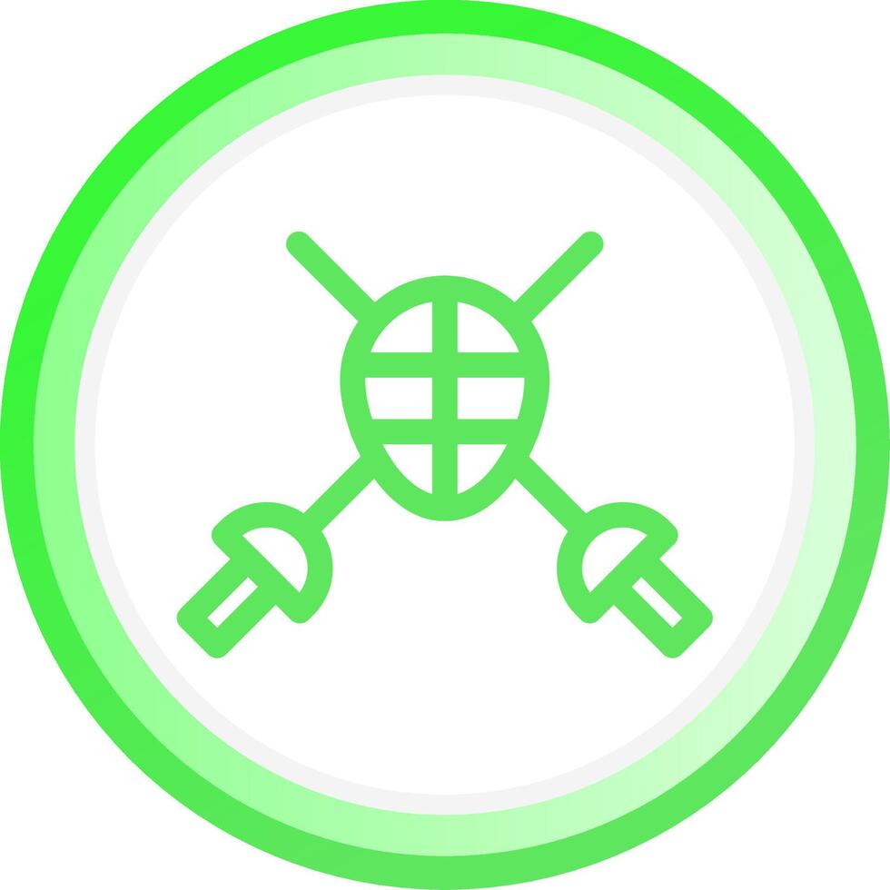 Fencing Creative Icon Design vector