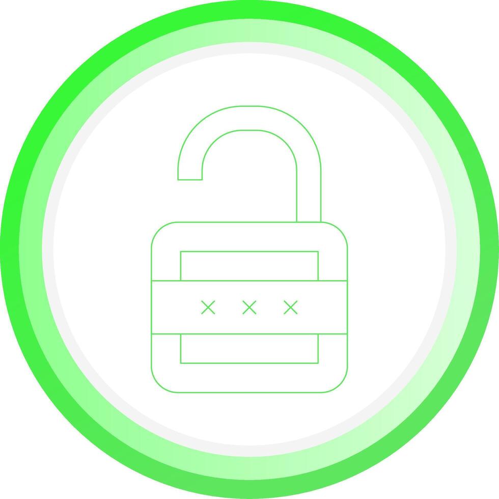 Lock Open Creative Icon Design vector
