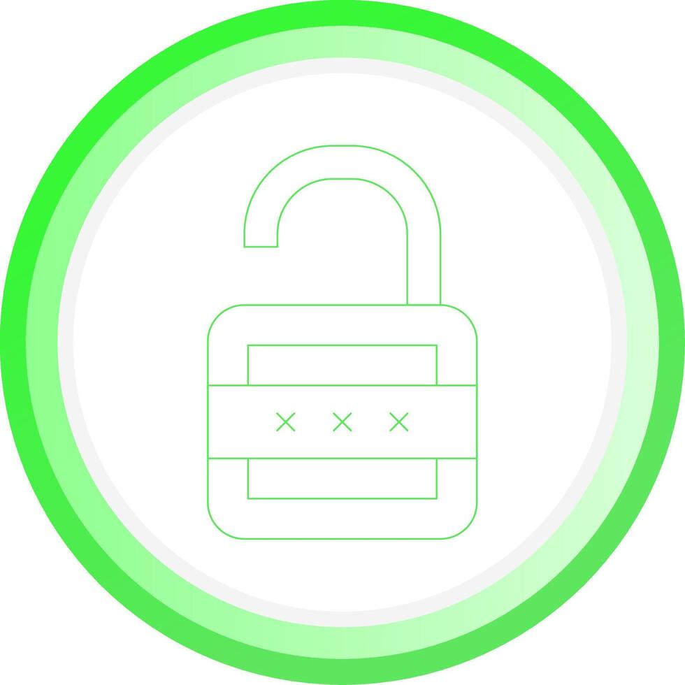 Lock Open Creative Icon Design vector