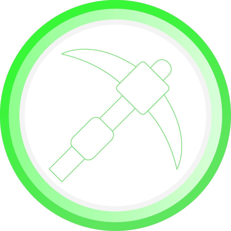 Pickaxe Creative Icon Design vector
