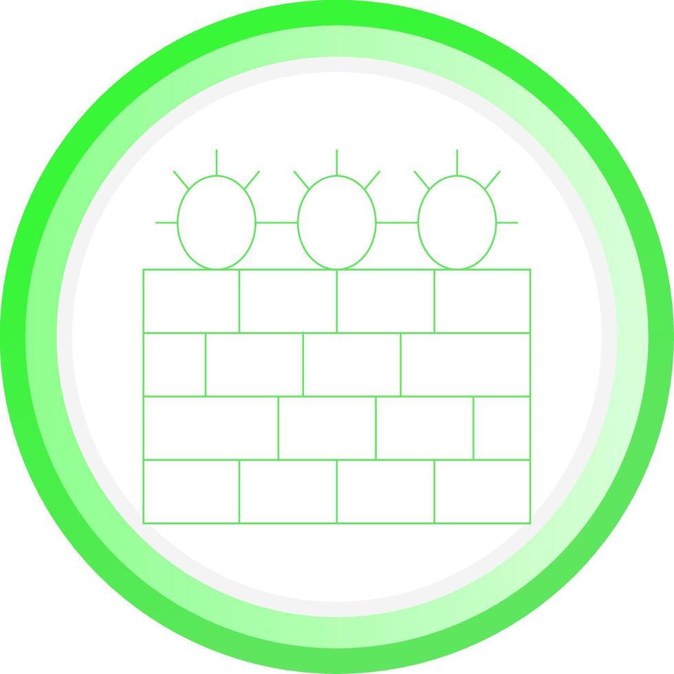 Barbed Wire Creative Icon Design vector