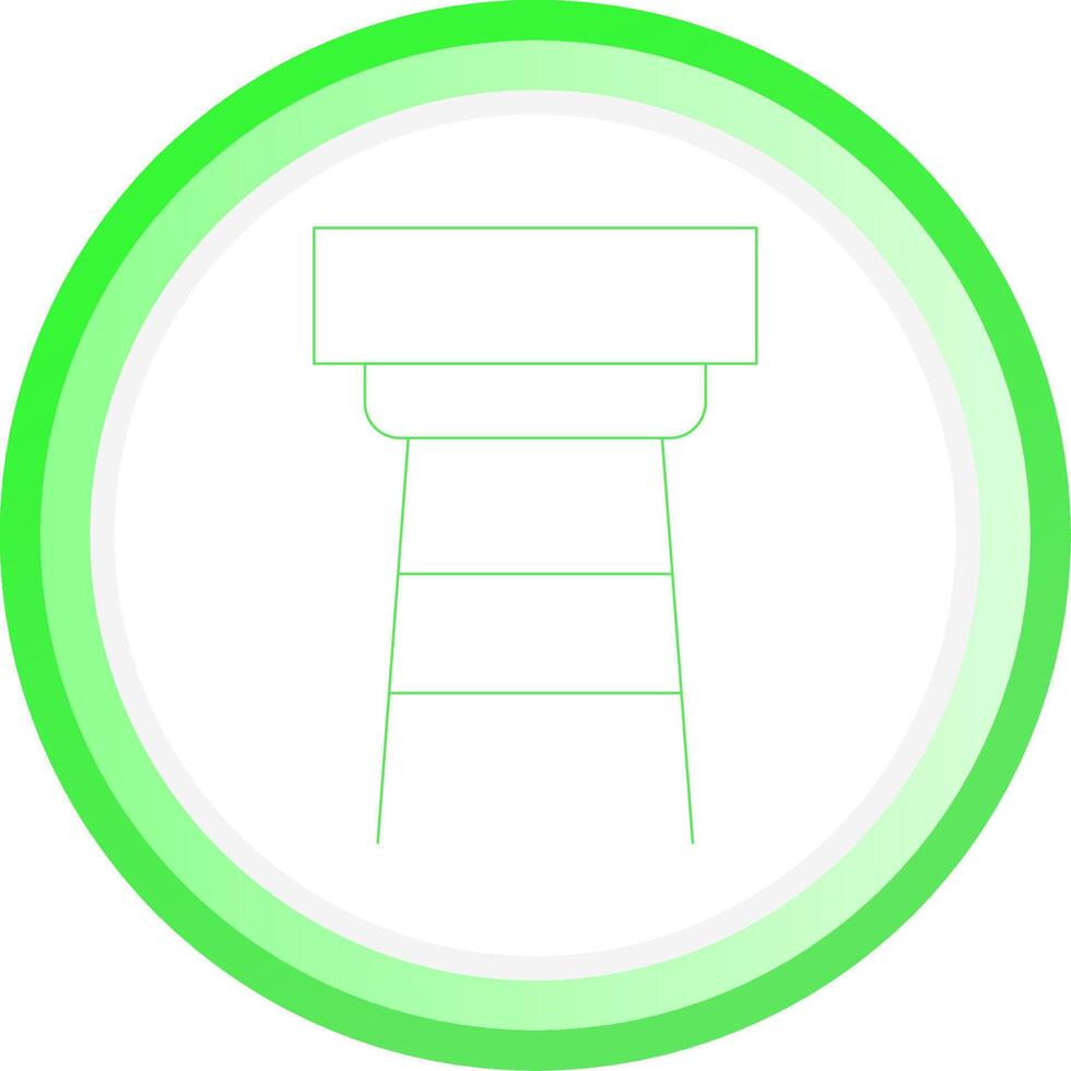 Stool Creative Icon Design vector