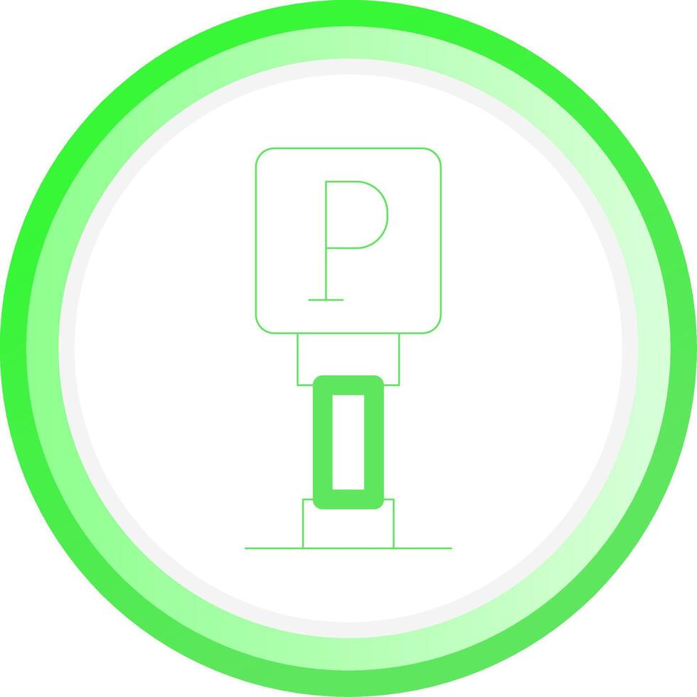 Parking Sign Creative Icon Design vector
