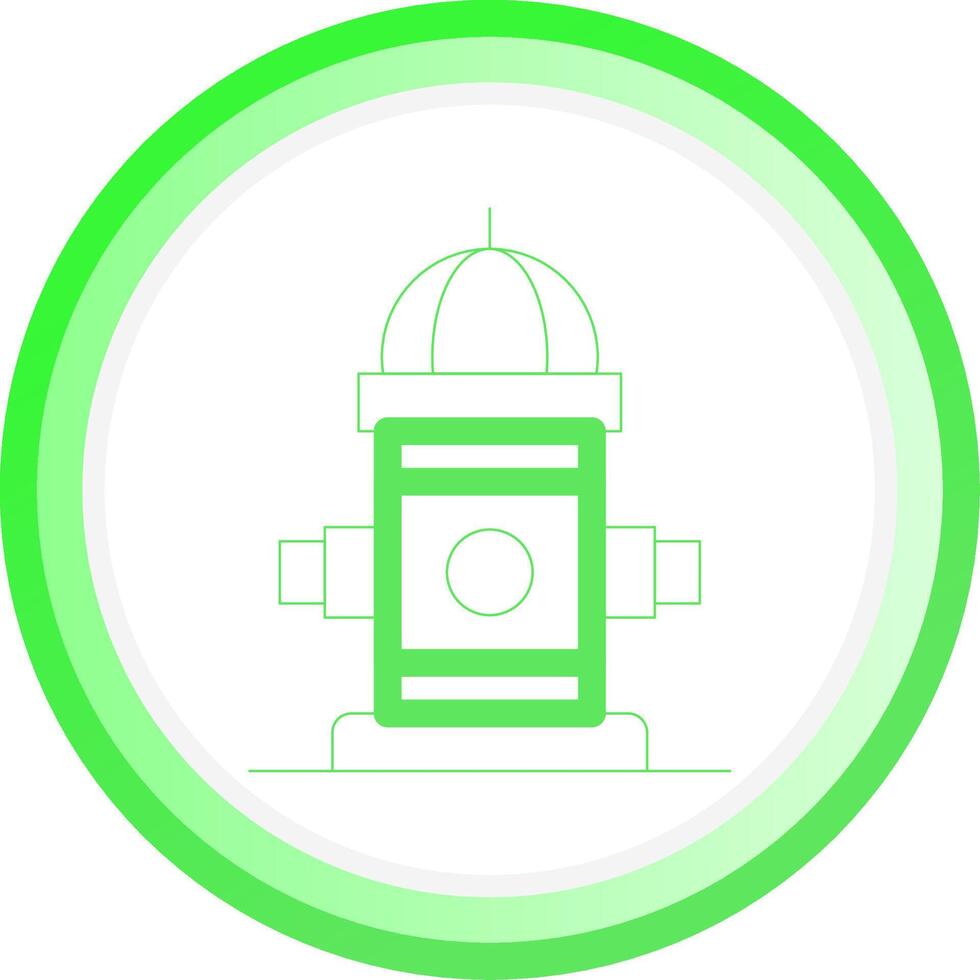 Fire Hydrant Creative Icon Design vector