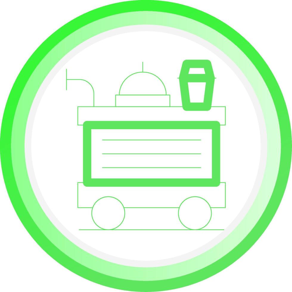 Food Trolley Creative Icon Design vector