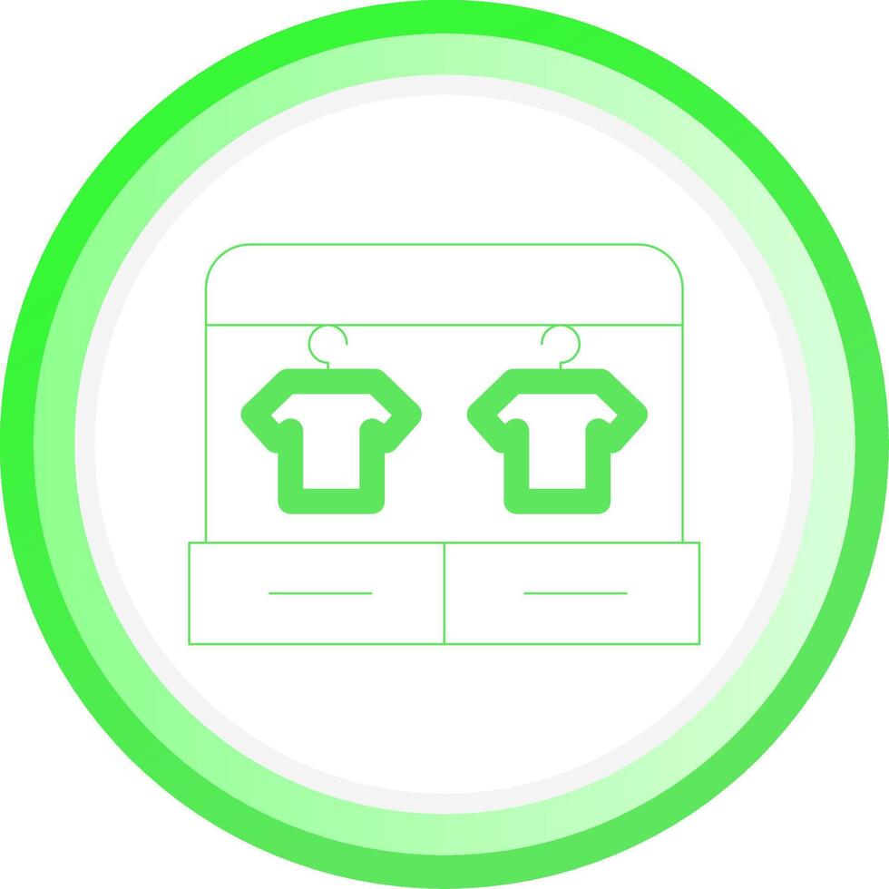 Line Green Circle Gradient Design vector