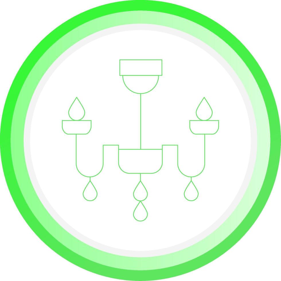 Chandelier Creative Icon Design vector
