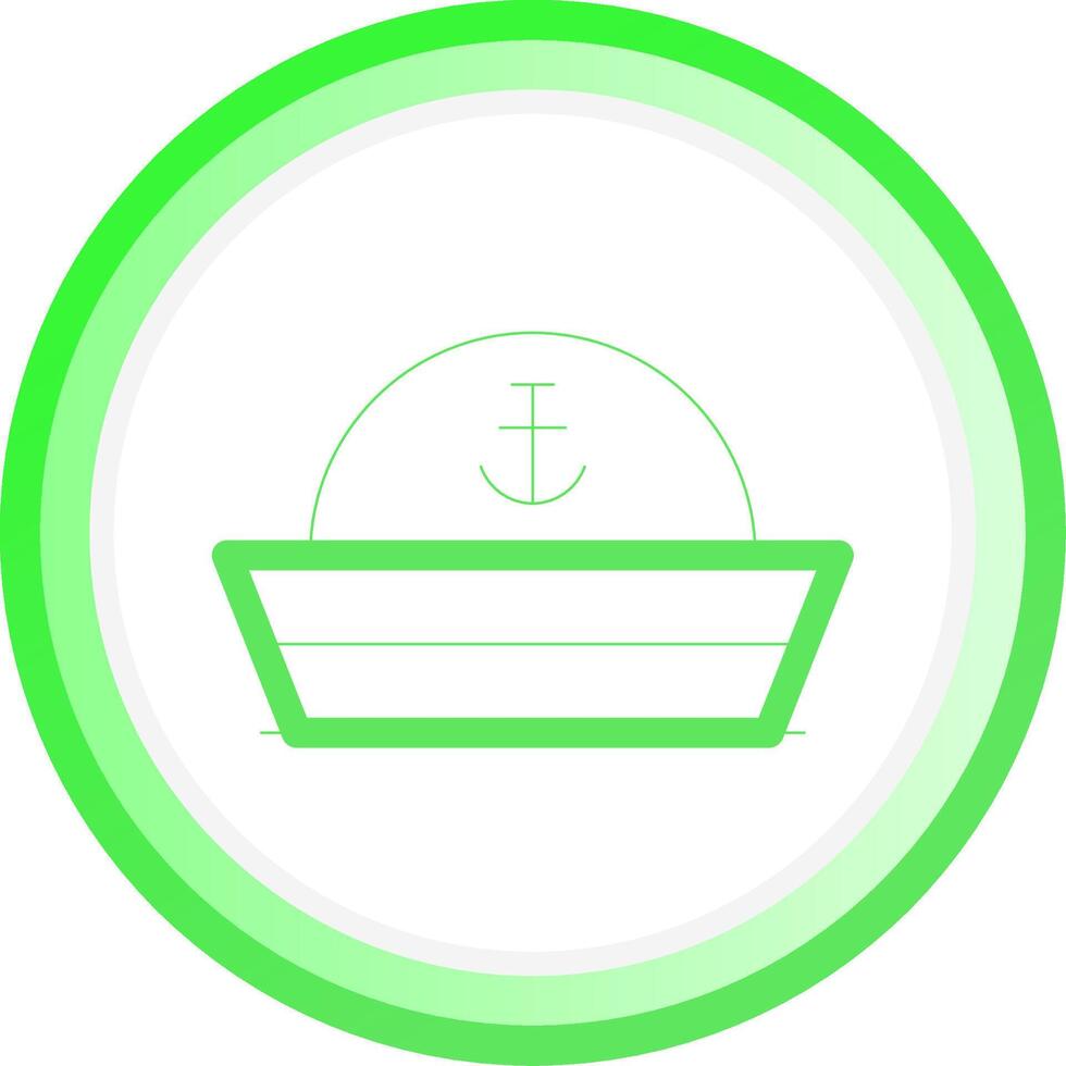 diseño de icono creativo de sombrero de marinero vector