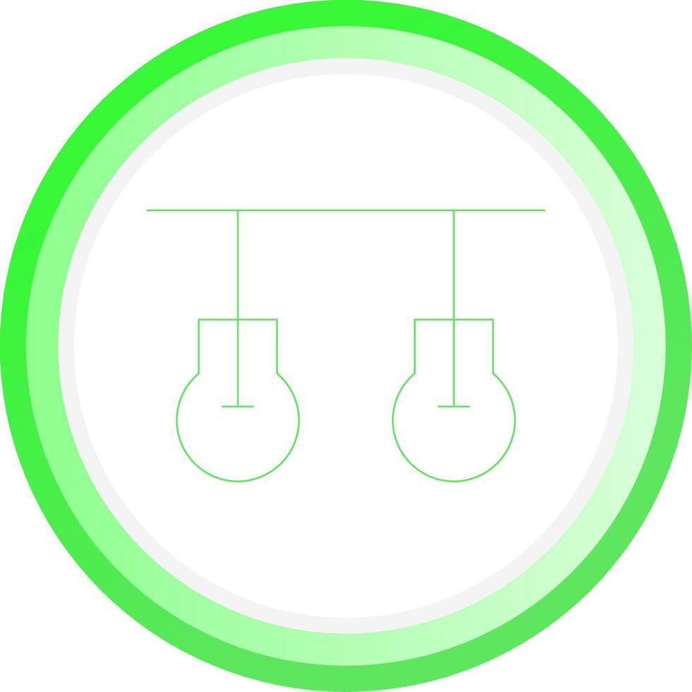 Ceiling Light Creative Icon Design vector