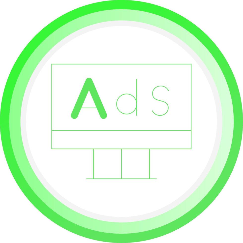 Advertising Creative Icon Design vector
