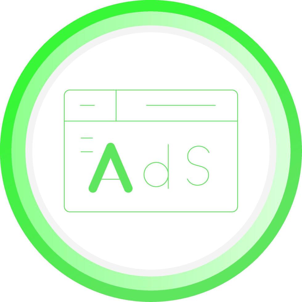 Advertising Creative Icon Design vector