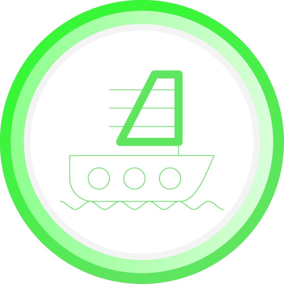 Windsurfing Creative Icon Design vector