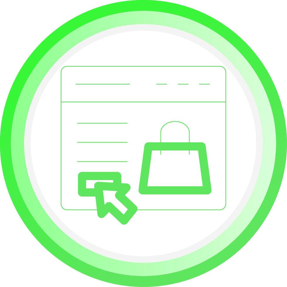 Online Store Creative Icon Design vector