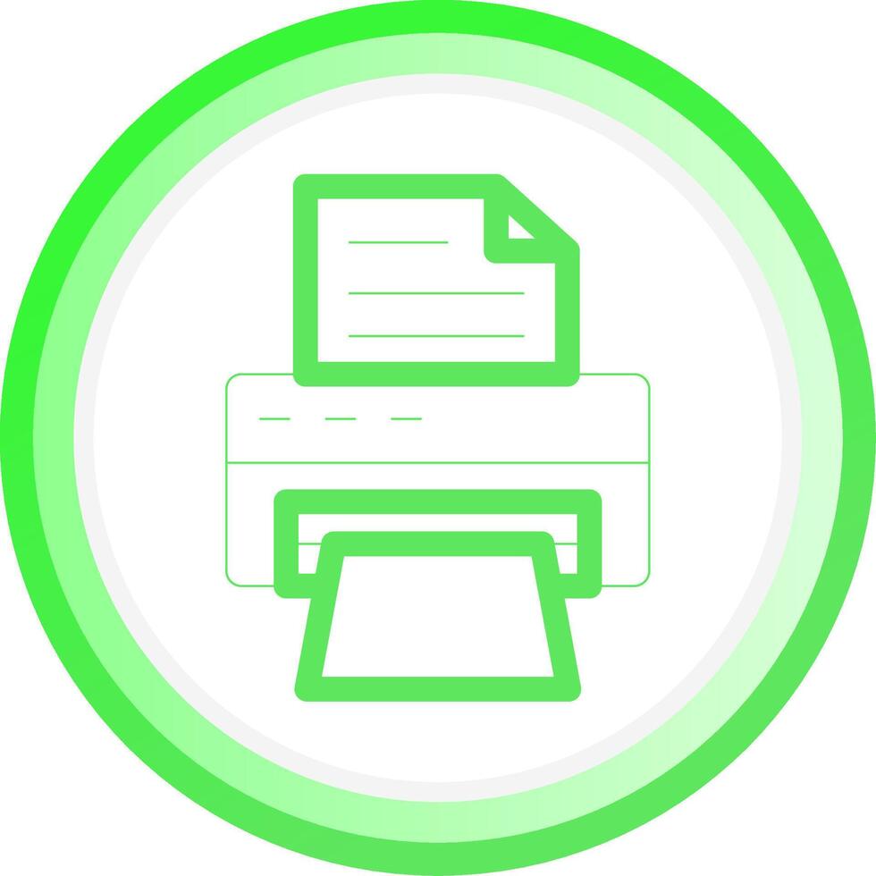 Printer Creative Icon Design vector