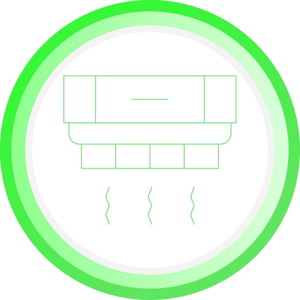 Smoke Detector Creative Icon Design vector