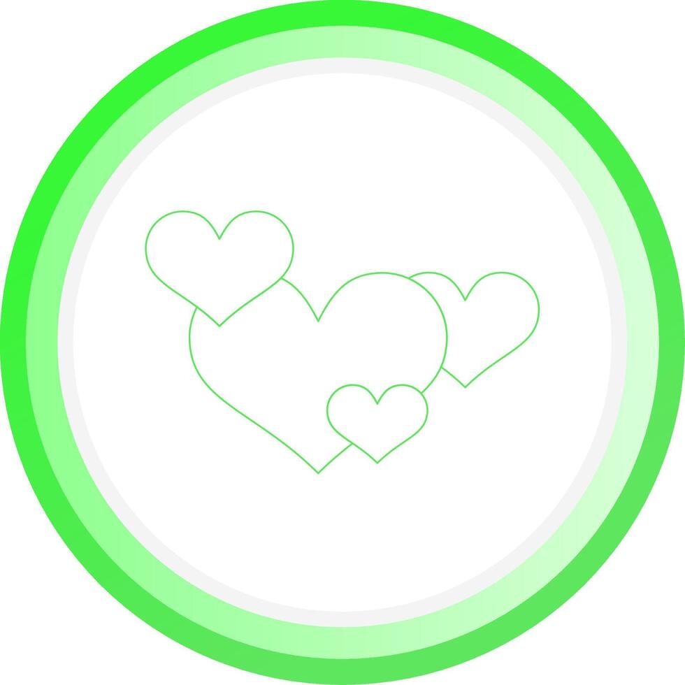 Hearts Creative Icon Design vector