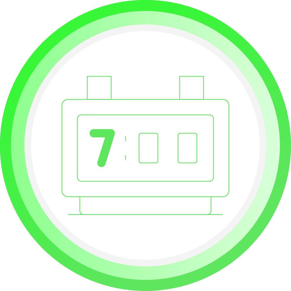 Digital Clock Creative Icon Design vector