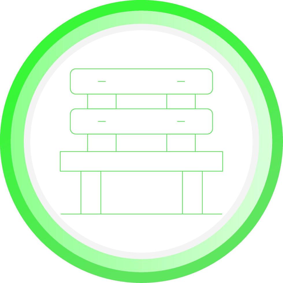 Bench Creative Icon Design vector