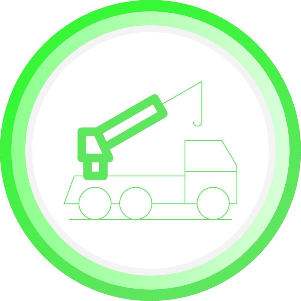 Crane Truck Creative Icon Design vector