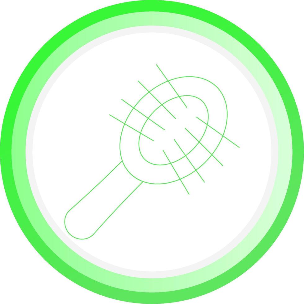 Hairbrush Creative Icon Design vector
