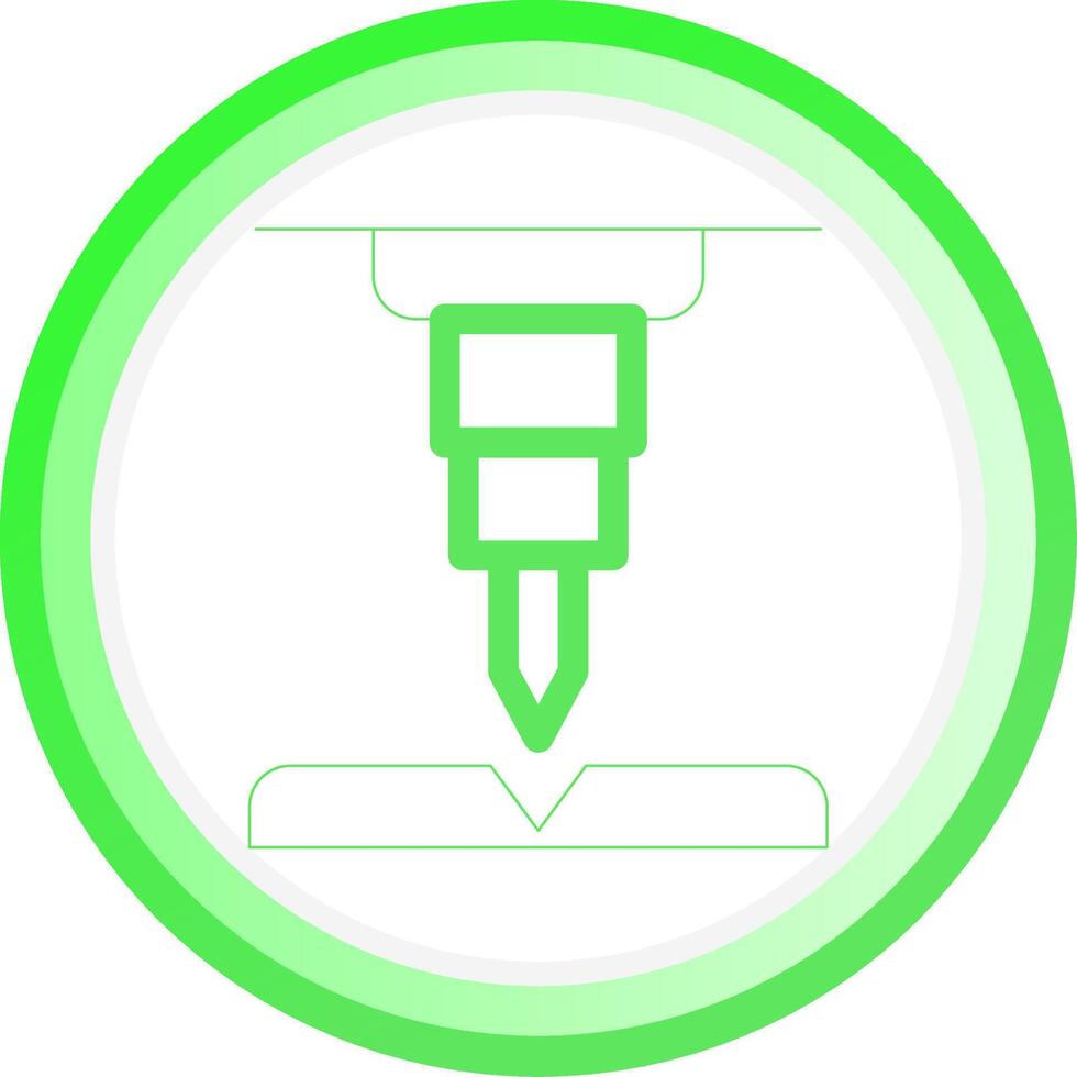 Line Green Circle Gradient Design vector