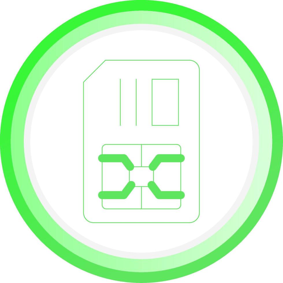 Simcard Creative Icon Design vector