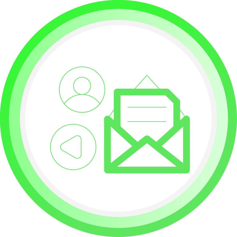 Mail Advertising Creative Icon Design vector