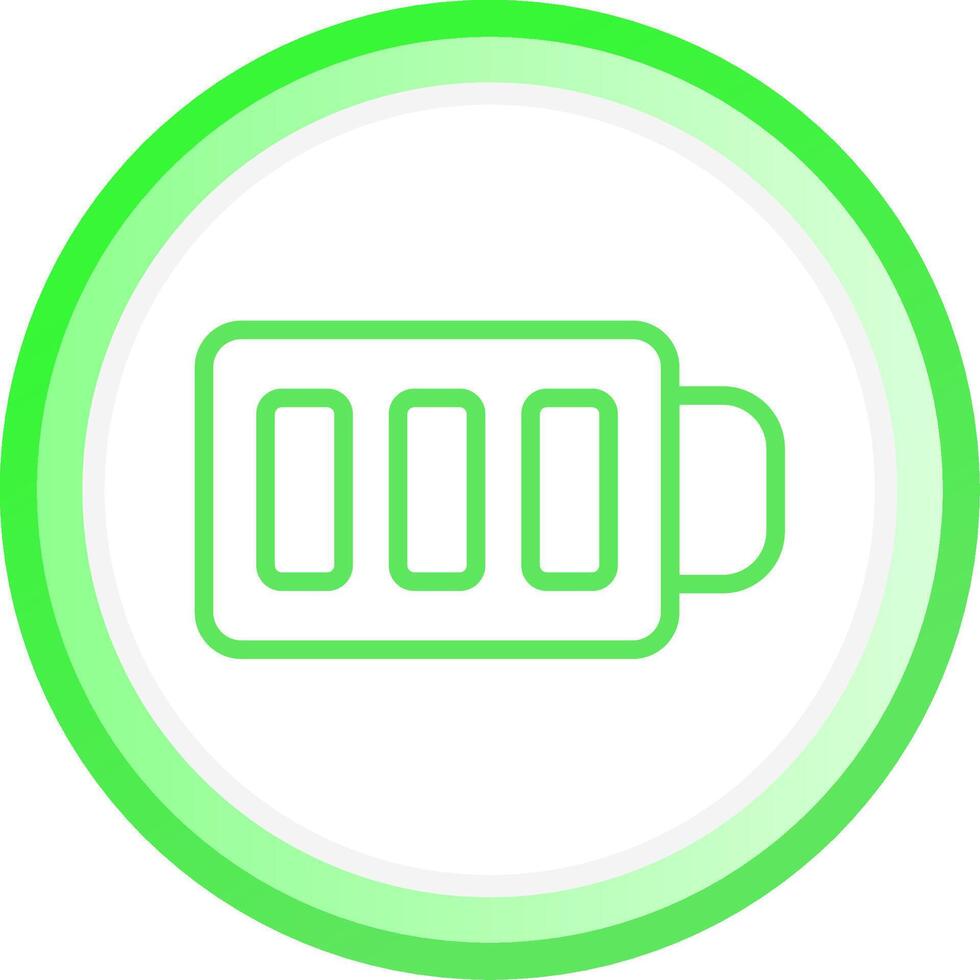 Full Battery Creative Icon Design vector