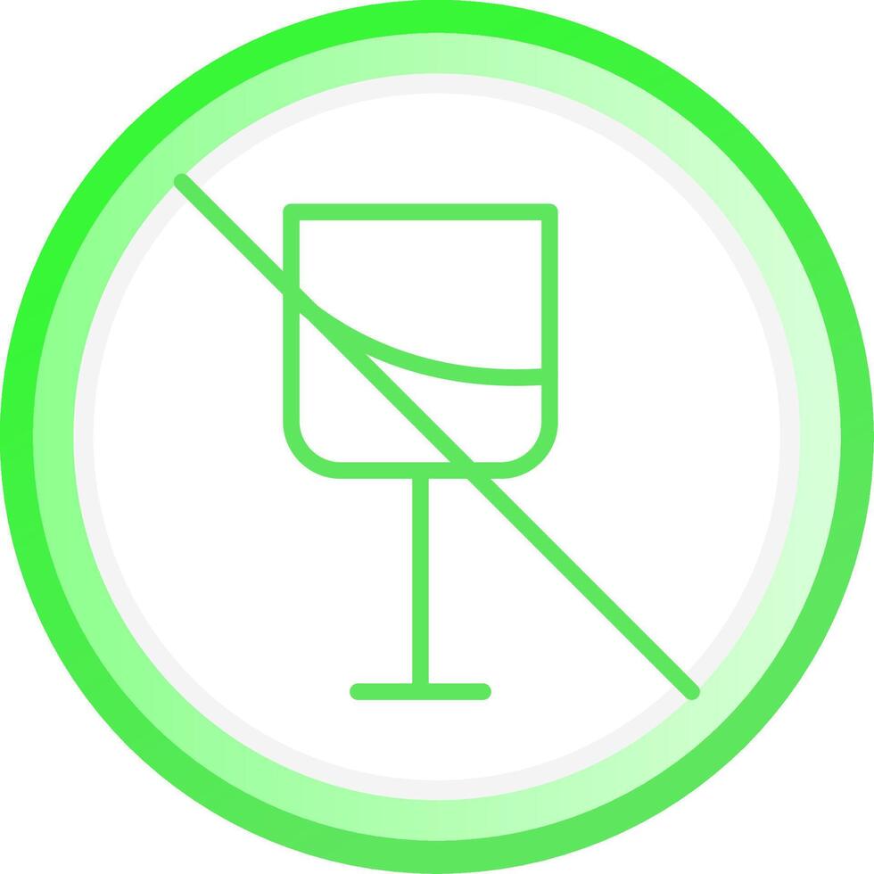 No Wine Creative Icon Design vector