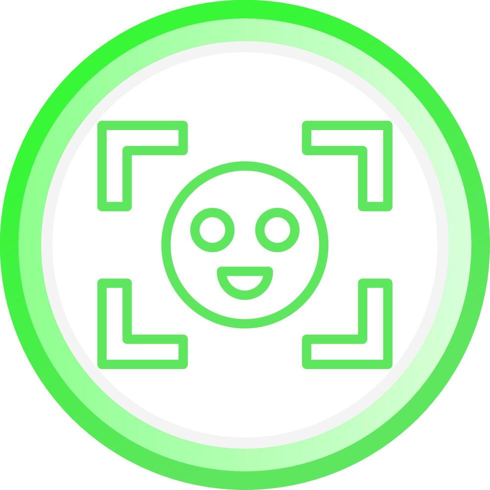 Face Detection Creative Icon Design vector