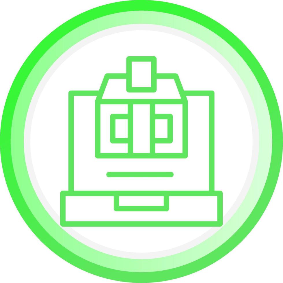 Online Voting Creative Icon Design vector