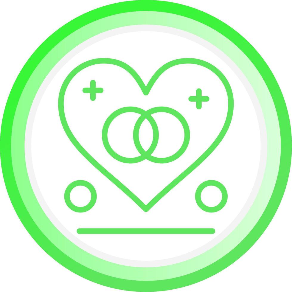 Line Green Circle Gradient Design vector