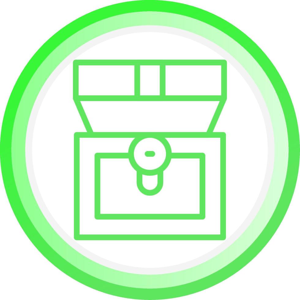 Treasure Chest Creative Icon Design vector