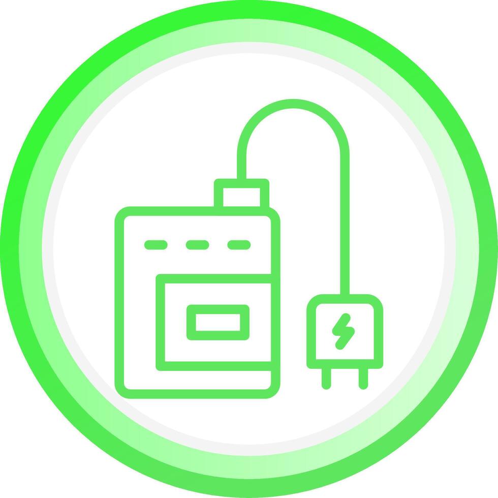 Camera Charger Creative Icon Design vector