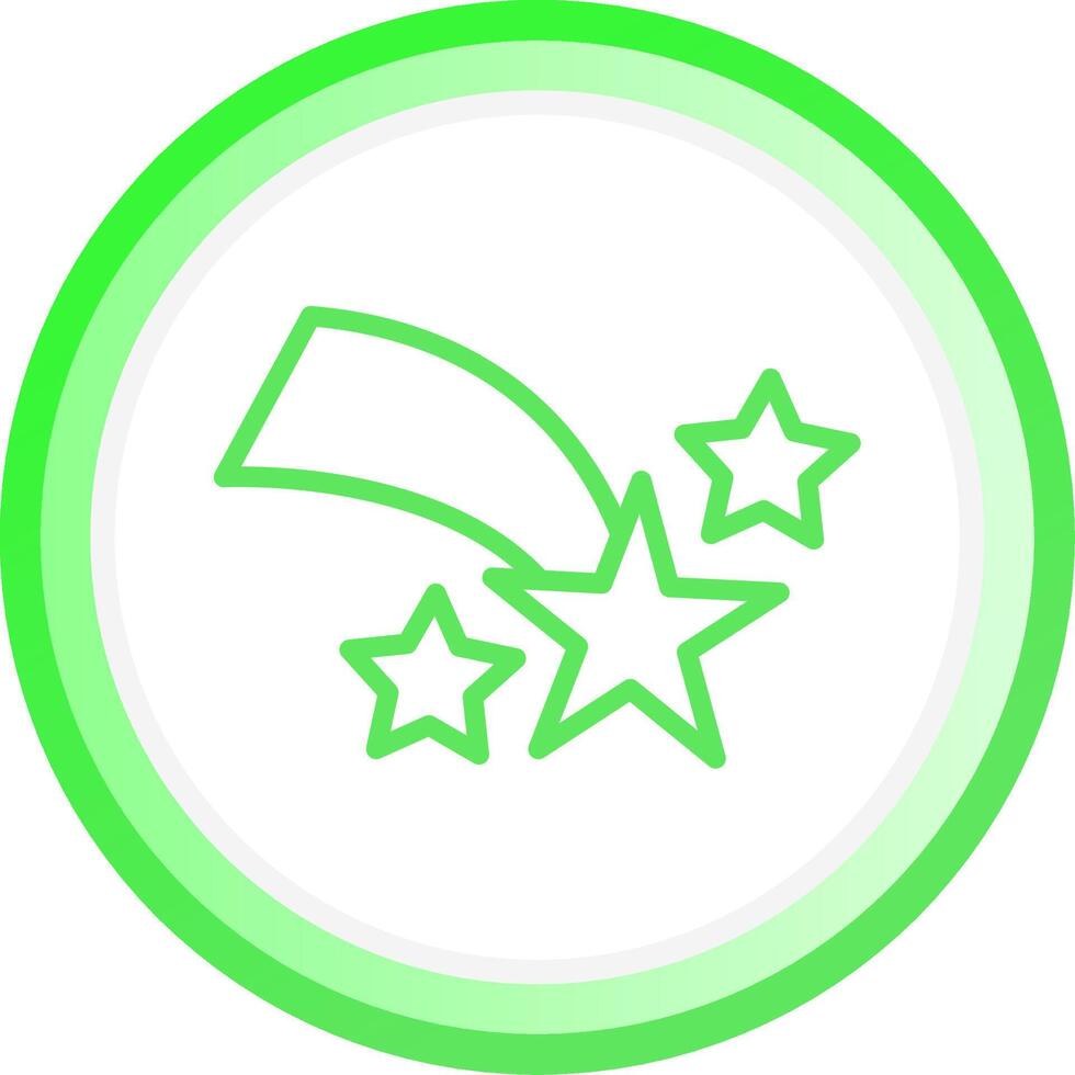 Shooting Star Creative Icon Design vector