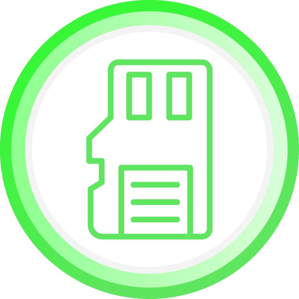 Sd Card Creative Icon Design vector