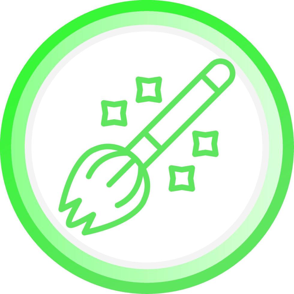 Magic Broom Creative Icon Design vector